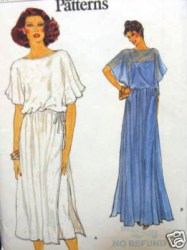 7226 VOGUE BLOUSON FLUID PULLOVER DRESS LENGTHS PATTERN 8,10,12, 14 CHOICE